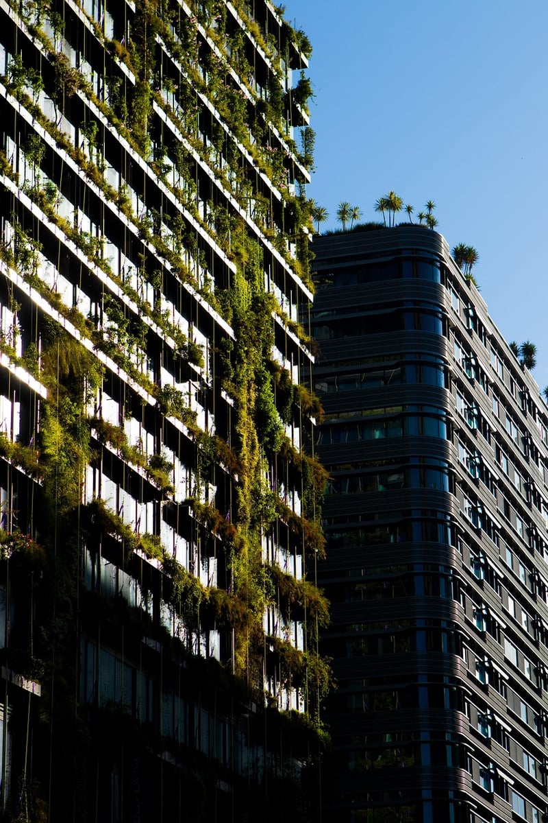 Vertical Garden in Fall
